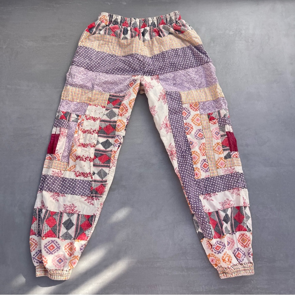Patchwork Quilted Pants - image 4